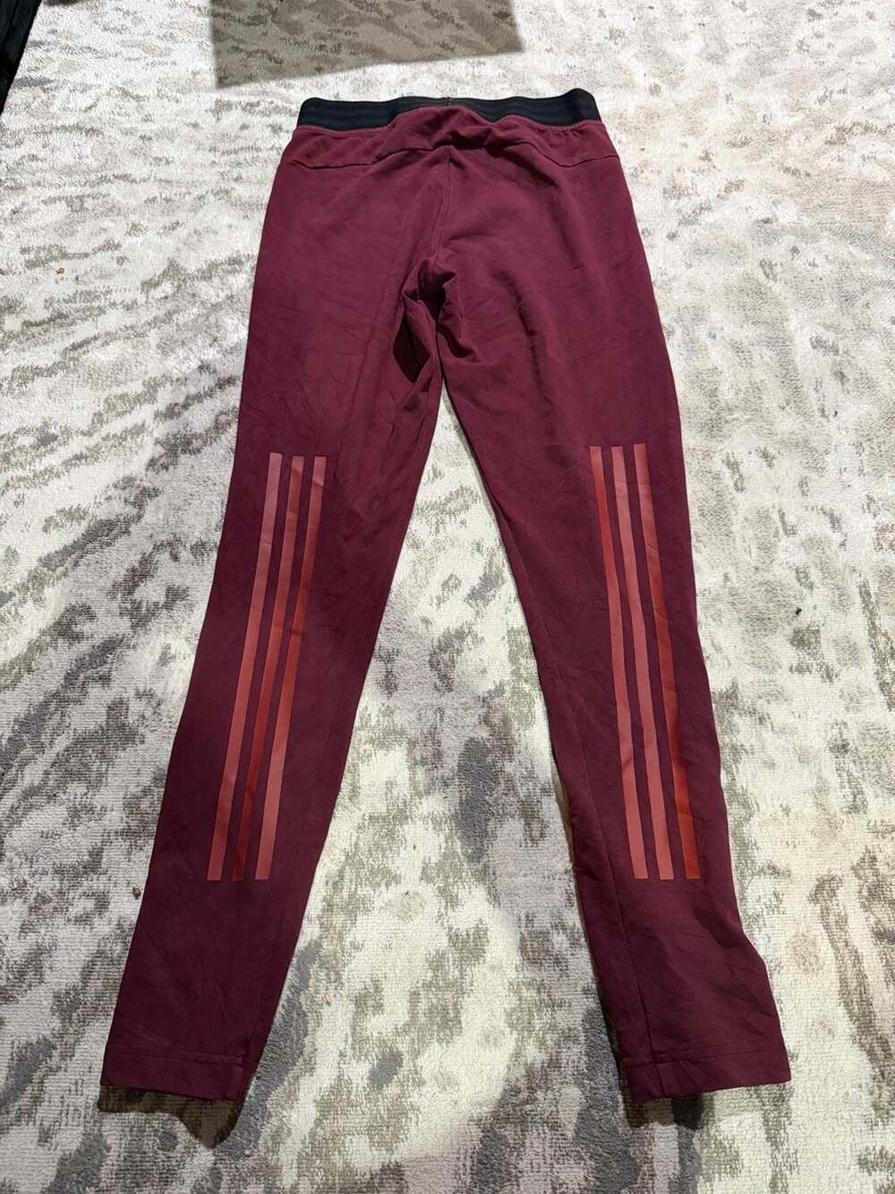 Adidas Women's ID Sport Burgundy Leggings Tights Size S